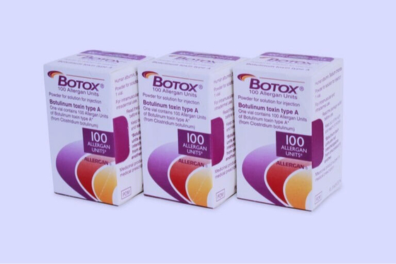 100 jednostek Allergan Botox Zastrzyk z toksyny botulinowej przeciw zmarszczkom