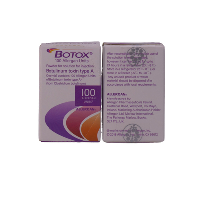 Iniekcja Botoxu Allergan 100 jednostek do usuwania zmarszczek
