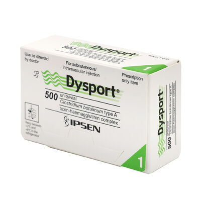 Dysport 500 j.m. toksyna botulinowa pielęgnacja skóry usuwanie zmarszczek wstrzyknięcie botoksu