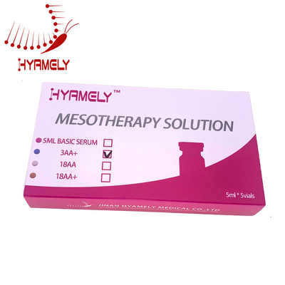 Nowy pakiet Hyamely Mezoterapia Solution 5ml dla wygładzenia twarzy