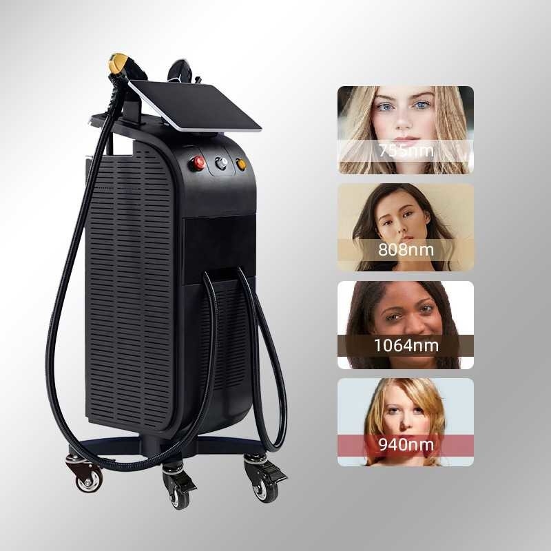 Mocny nowy 808nm Ice Diodo Trio 3 Wave Diode Laser 810nm Depilacja 808 Nm Depilacja 3 Waves Titanium Medical Machi