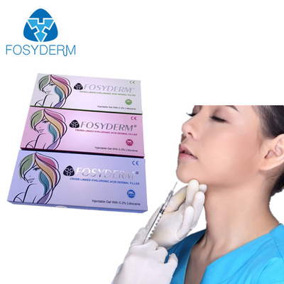 Fosyderm 2 ml Fine Derm Głęboki wypełniacz skórny do zmarszczek twarzy Usta Broda