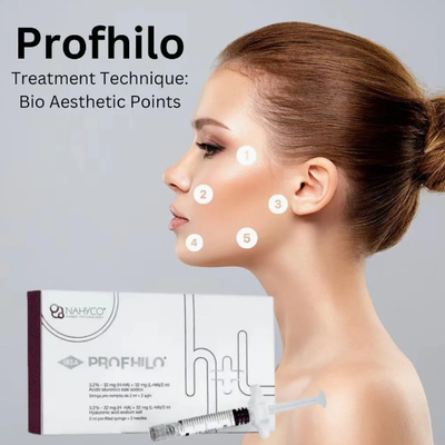 Przejrzysty Profhilo Skin Booster kwas hialuronowy wypełniacz skórny Jedna strzykawkę na pudełko