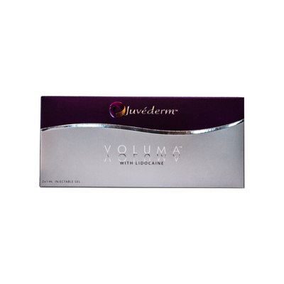 Wypełniacz skórny Juvederm Voluma z połączeniem krzyżowym podbródka w policzek
